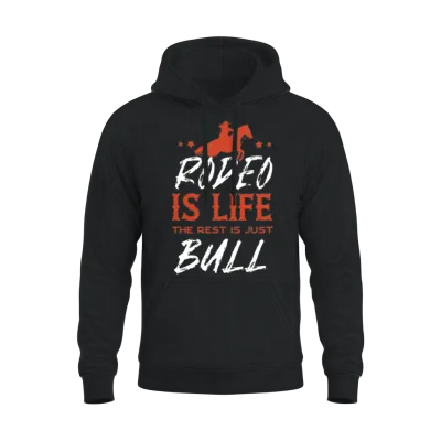 Rodeo, Western Horse Back Riding, Horse Lover Unisex Hoodie - Black