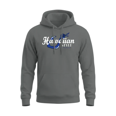 Fresh Hawaiian Style Tshirt Design Hawaiian Style Unisex Hoodie - Graphite Heather