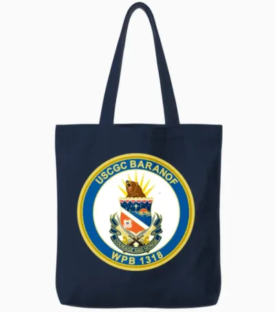 Baranof Wpb 1318 (u.s. Coast Guard) Tote Bags - Navy