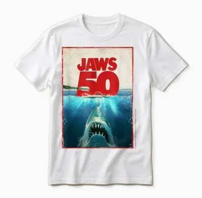 Jaws 50 Jaws 2025 Celebration Classic Unisex T-Shirt - White