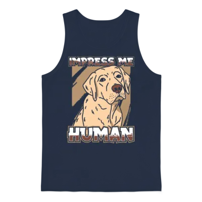 Labrador Dog Unisex Tank Top - Navy
