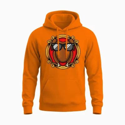 Thanksgiving Funny Unisex Hoodie - Safety Orange