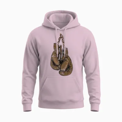 Boxer Boxing Vintage Gift Unisex Hoodie - Light Pink