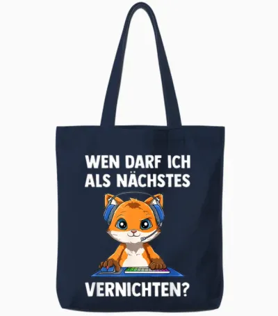 Als Nächstes Vernichten - Computer Gaming Zocken Fuchs Tote Bags - Navy