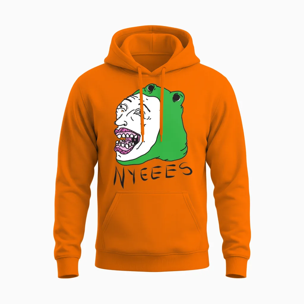 Filthy Frank Show Nyeees Unisex Hoodie in Safety Orange