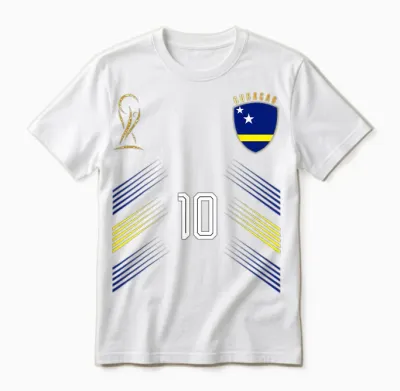 Curacao Flag Curacaon Pride Lovers Retro Unisex T-Shirt - White