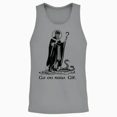 Funny Saint Patrick Irish Catholic St Patrick's Day Go On Unisex Tank Top - Sport Grey
