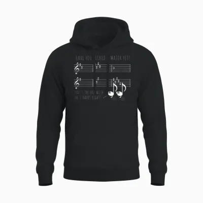 Funny Music School Pick a Major Unisex Hoodie - Black