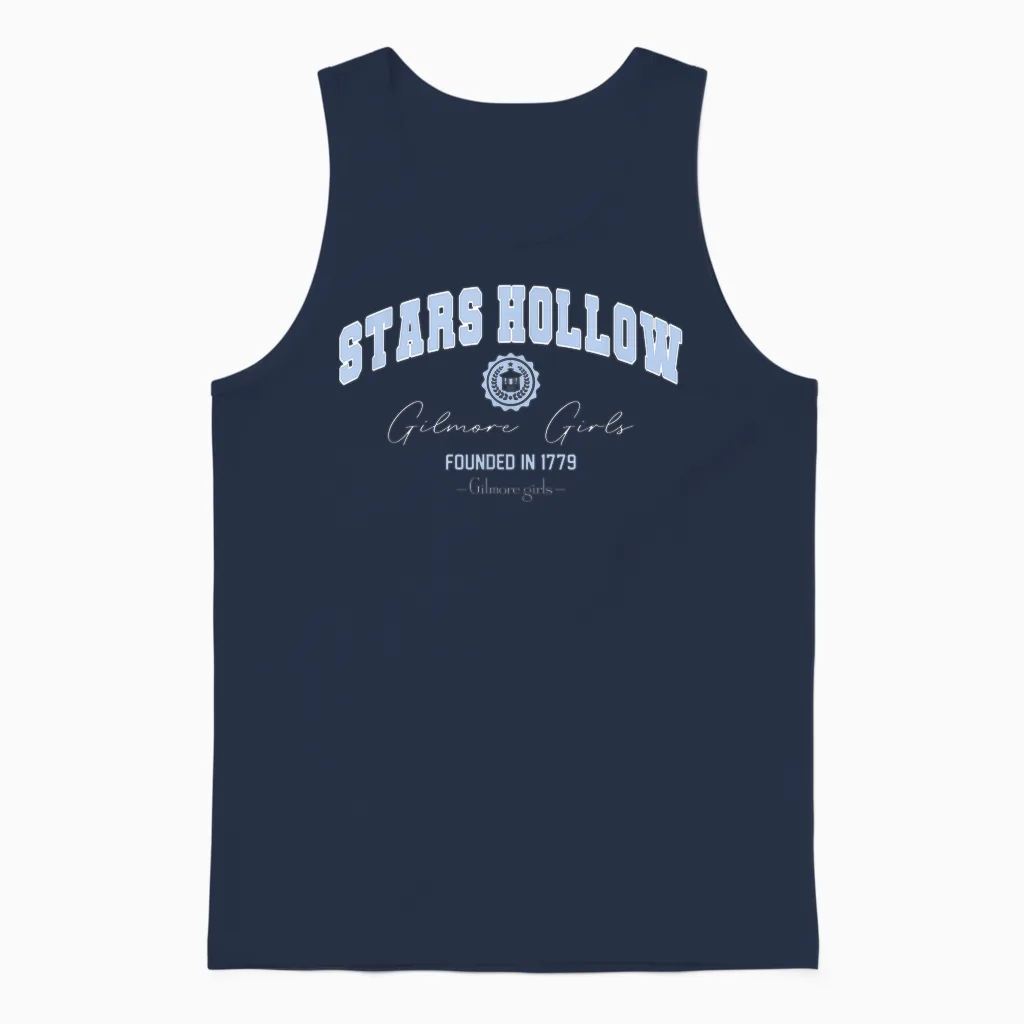 Gilmore Girls Star Hollow Unisex Tank Top in Navy