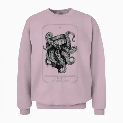 Hunt: Showdown 1896 8th Anniversary Eight of Horrors Unisex Sweatshirt - Light Pink