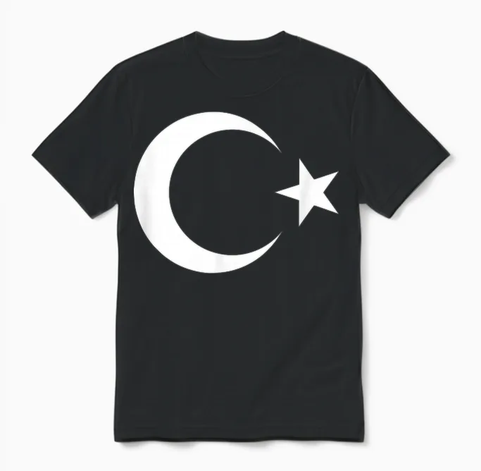 Turkey T-Shirt, Red, S Unisex T-Shirt in Black