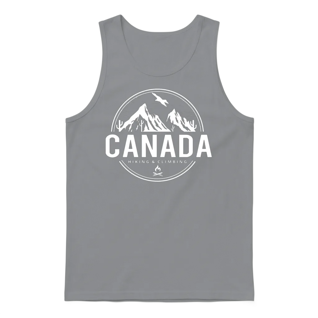 Canada Camping and Hiking Unisex Tank Top - Sport Grey
