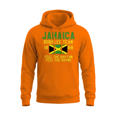 Jamaica Bobsled Team Unisex Hoodie - Safety Orange