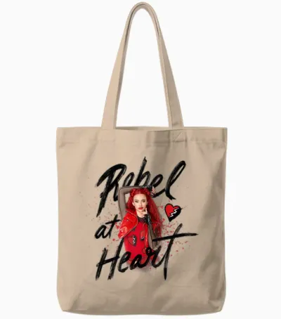 Disney Descendants 4: the Rise of Red Rebel at Heart Tote Bags - Natural