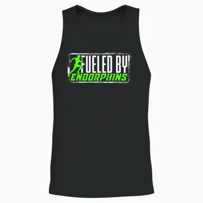 Marathon Marathoner Fueled by Endorphins Unisex Tank Top - Black