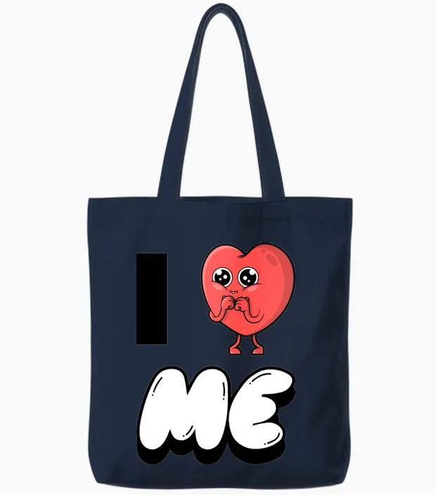 I Love Me 6 Tote Bags in Navy