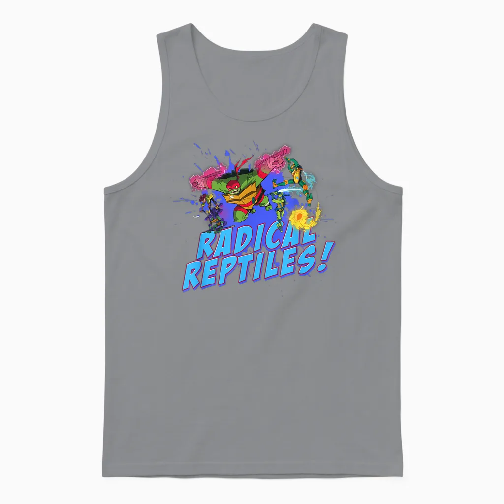 Radical Reptiles - Tmnt Brothers - Rise Unisex Tank Top in Sport Grey