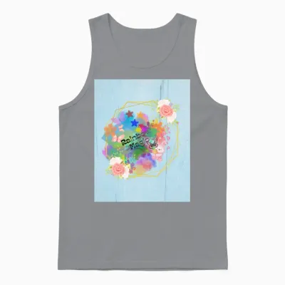Rainbow Magic Floral Unisex Tank Top - Sport Grey