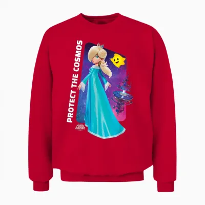 The Super Mario Galaxy Movie Rosalina Protect the Cosmos Unisex Sweatshirt - Red