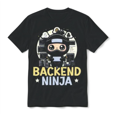 Backend Developer Programming Software Programmer Unisex T-Shirt - Black