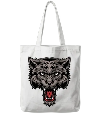 Mad Bear Tote Bags - White