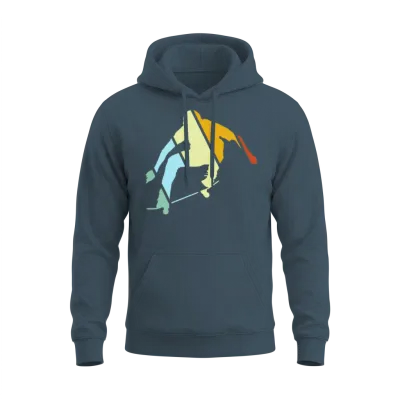 Skater Retro Unisex Hoodie - Dark Heather