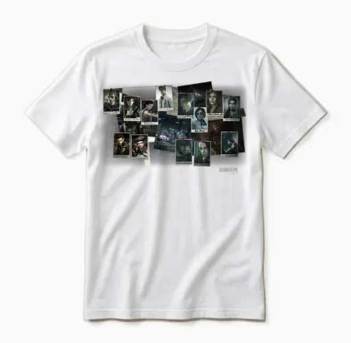 Resident Evil 1,2,3 Unisex T-Shirt in White