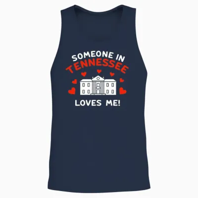 Someone in Tennessee Loves Me Unisex Tank Top - Navy