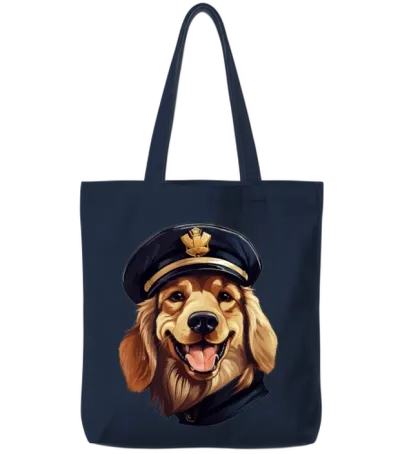 Dogs Police Tote Bags - Navy
