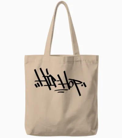 Hip Hop Tote Bags - Natural