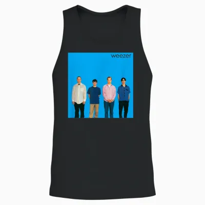 Weezer - Blue Album Cover Unisex Tank Top - Black