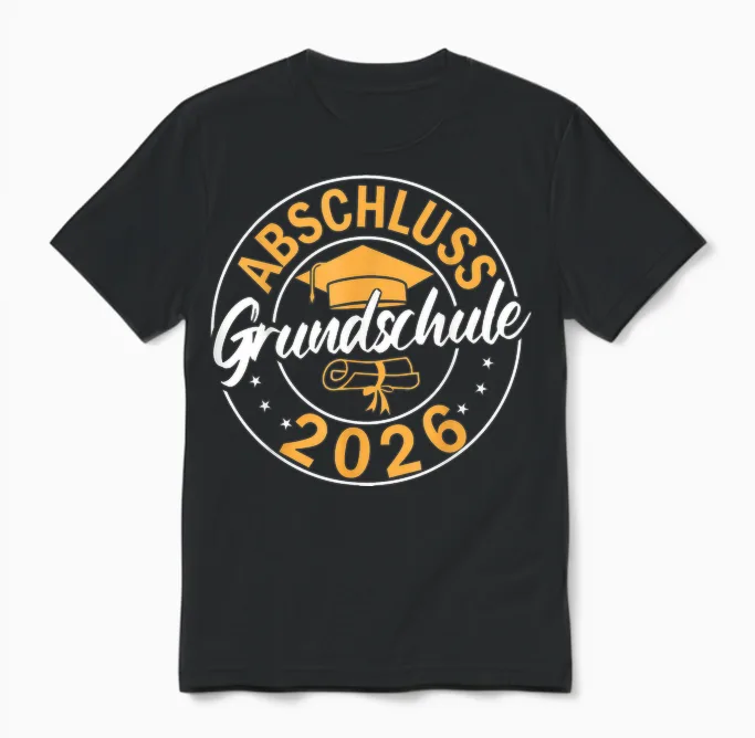 Abschluss Grundschule 2026 - Grundschule Abschied 2026 Unisex T-Shirt in Black