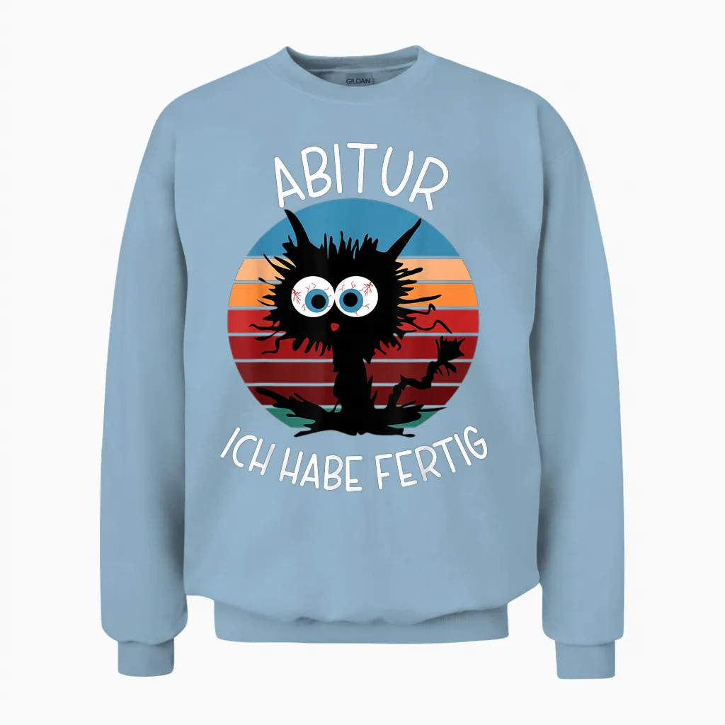Abitur 2026 Geschafft Bäm Abi Ich Habe Fertig Unisex Sweatshirt in Light Blue