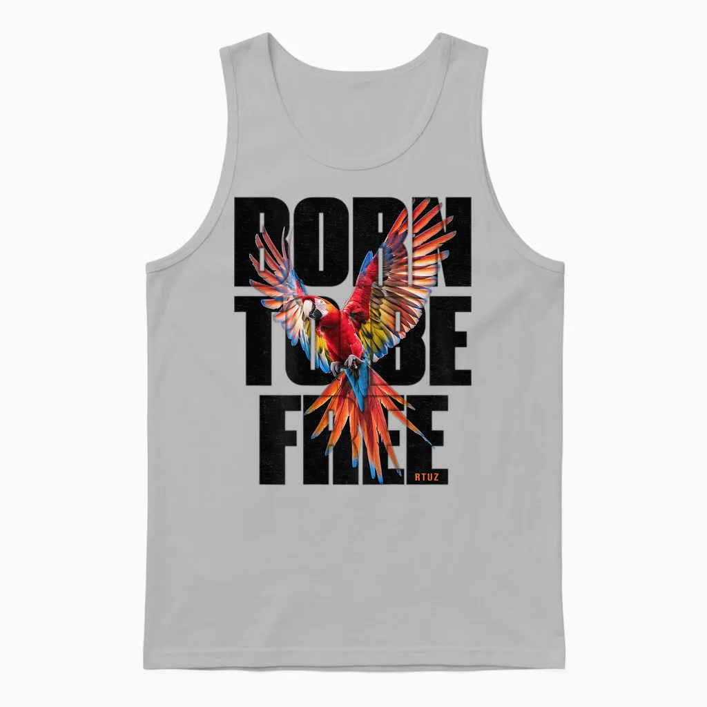 Hip Hop Vintage Graffiti Y2k Edgy Urban Backprint Streetwear T-Shirt, Gray Unisex Tank Top in Ash