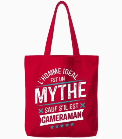 Cameraman Gift Departure Work Funny Tote Bags - Red