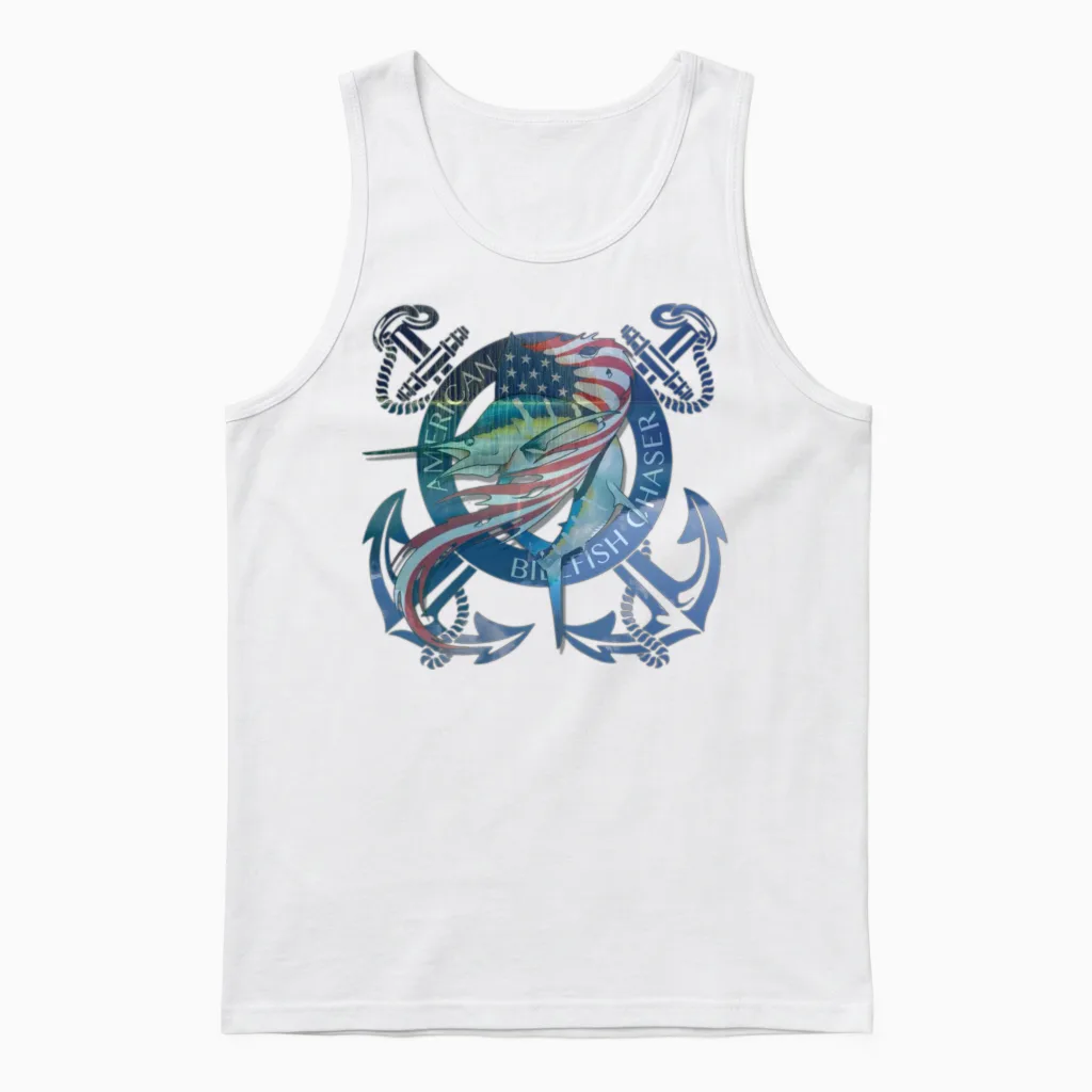 American Billfish Unisex Tank Top in White