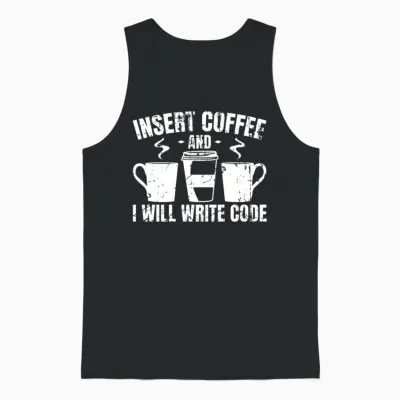 Programmer Funny Joke Unisex Tank Top - Black