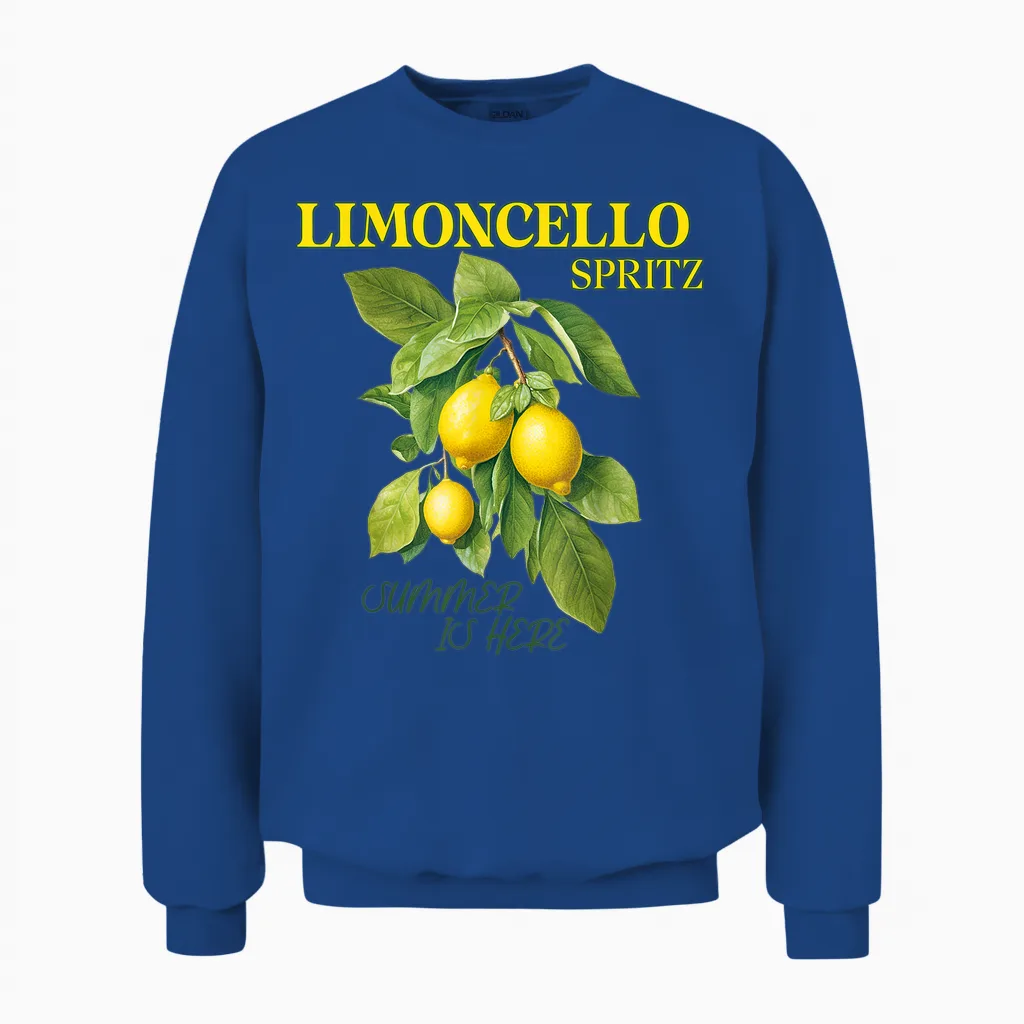 Limoncello Spritz X Lemons Liqueur Lemon Liqueur Lemon Fun T-Shirt, White Unisex Sweatshirt in Royal