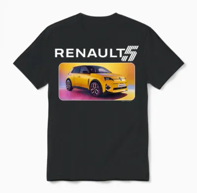 Renault 5 E-Tech Electric City Car For Unisex T-Shirt - Black