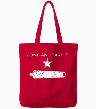 Come and Take It Tote Bags - Red