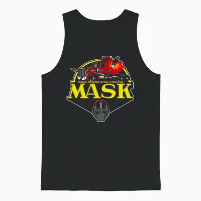 Mask Classic 80's Cartoon Series Unisex Tank Top - Black