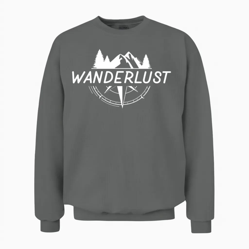 Hiking | Mountaineer | Wanderlust | Climbing Unisex Sweatshirt in Graphite Heather
