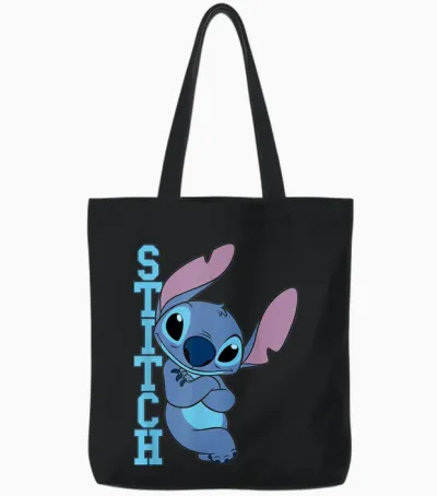 Lilo & Stitch Posing Tote Bags - Black