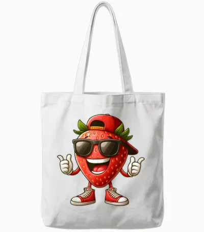 Wunderschönes Erdbeer-Kostüm Für Jungen Und Mädchen Tote Bags - White