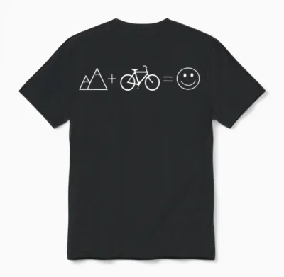Mountain Bike Biker Cycling Pumptrack Outdoor Gift Unisex T-Shirt - Black