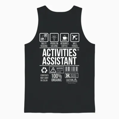Activities Assistant T-Shirt | # Tsm Unisex Tank Top - Black