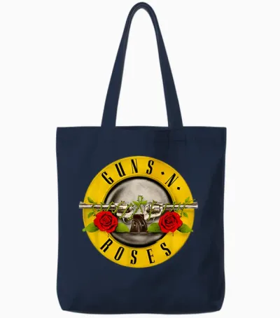 Guns N' Roses Official Bullet Logo Tote Bags - Navy
