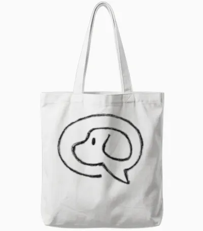 Pet Dog Tote Bags - White