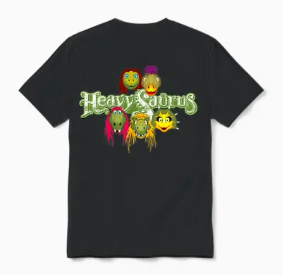 Heavysaurus Exclusive Merch T-Shirt, Black Unisex T-Shirt - Black