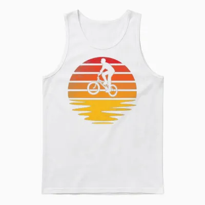 Bmx Retro Unisex Tank Top - White